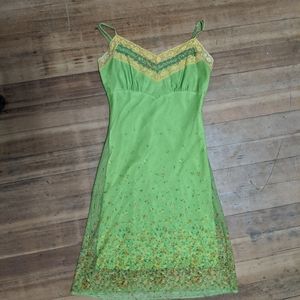 Betsey Johnson Midi Dress Medium Flowers and Lace